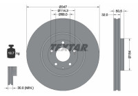 Brake disc 92348903 Textar