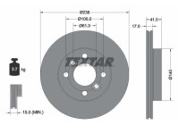 Brake disc 92350903 Textar