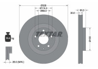Brake disc 92352303 Textar