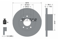 Brake Disc 93104700 Textar