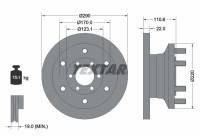 Brake Disc 93175400 Textar