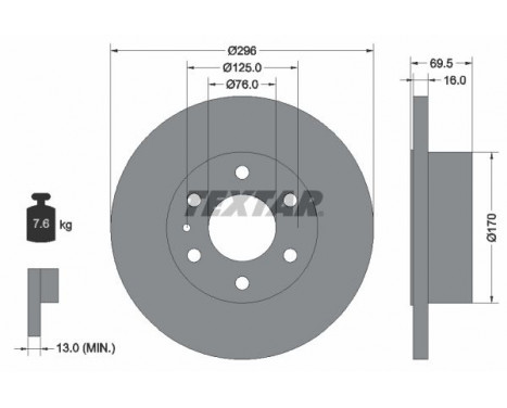 Brake Disc 93229100 Textar