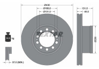 Brake disc 93291200 Textar