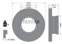 Brake disc 93308700 Textar