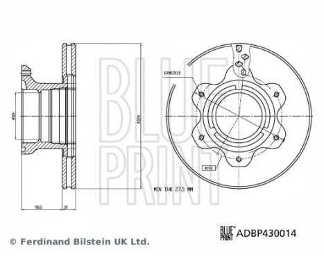 Brake Disc ADBP430014 Blue Print