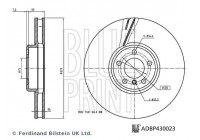Brake Disc ADBP430023 Blue Print
