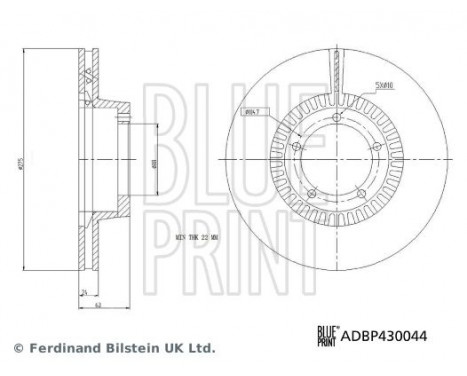 Brake Disc ADBP430044 Blue Print