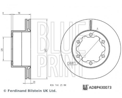 Brake Disc ADBP430073 Blue Print