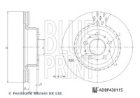 Brake disc ADBP430115 Blue Print