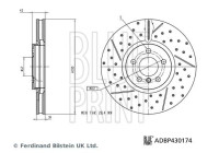Brake disc ADBP430174 Blue Print