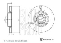 Brake disc ADBP430179 Blue Print