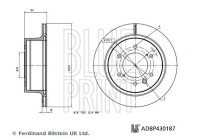 Brake disc ADBP430187 Blue Print