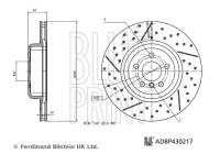 Brake disc ADBP430217 Blue Print
