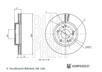 Brake disc ADBP430237 Blue Print