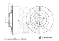 Brake disc ADBP430240 Blue Print