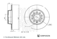 Brake disc ADBP430258 Blue Print