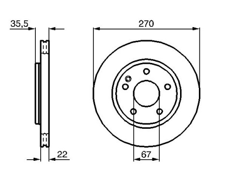 Brake Disc BD1008 Bosch, Image 5