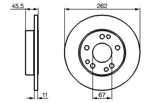 Brake Disc BD101 Bosch, Image 5