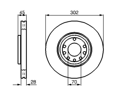 Brake Disc BD1013 Bosch, Image 5