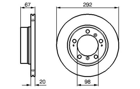 Brake Disc BD1016 Bosch, Image 5