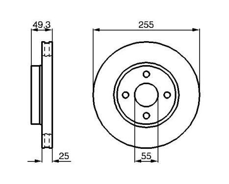 Brake Disc BD1019 Bosch, Image 5