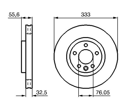 Brake Disc BD1026 Bosch, Image 5