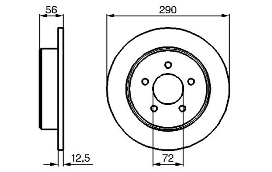 Brake Disc BD1032 Bosch, Image 5