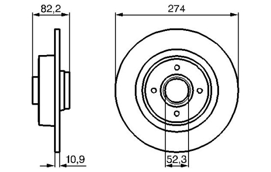 Brake Disc BD1038 Bosch, Image 5
