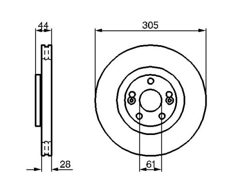 Brake Disc BD1039 Bosch, Image 5