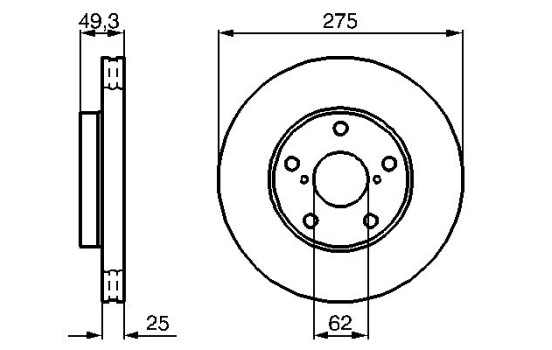 Brake Disc BD1041 Bosch, Image 5