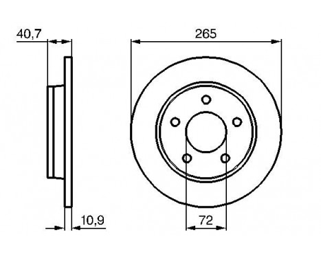 Brake Disc BD1053 Bosch, Image 5