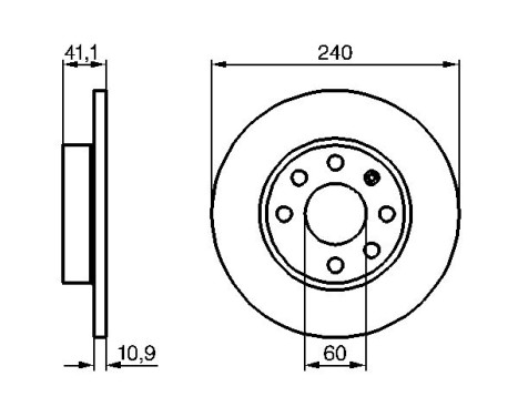 Brake Disc BD1060 Bosch, Image 5