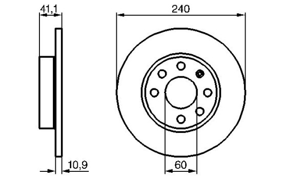 Brake Disc BD1060 Bosch, Image 5