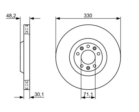 Brake Disc BD1062 Bosch, Image 5