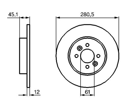 Brake Disc BD1065 Bosch, Image 5