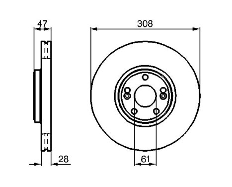 Brake Disc BD1067 Bosch, Image 5