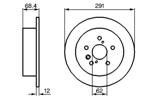 Brake Disc BD1069 Bosch, Image 5
