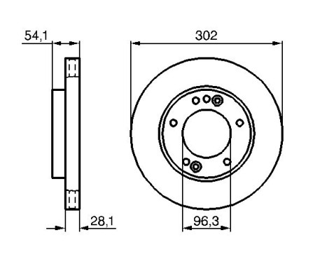 Brake Disc BD1096 Bosch, Image 5