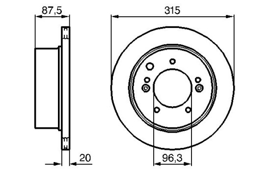 Brake Disc BD1098 Bosch, Image 3