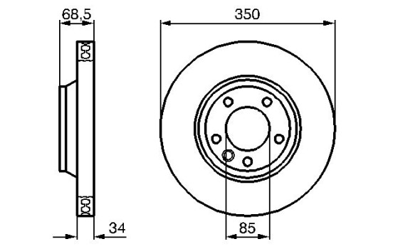 Brake Disc BD1114 Bosch, Image 5