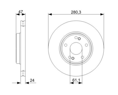 Brake Disc BD1118 Bosch, Image 5