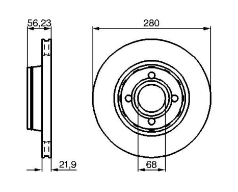 Brake Disc BD112 Bosch, Image 5