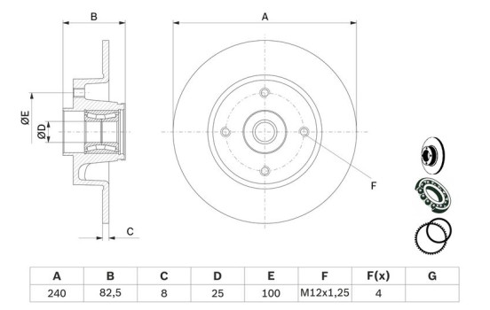 Brake Disc BD1127 Bosch, Image 5