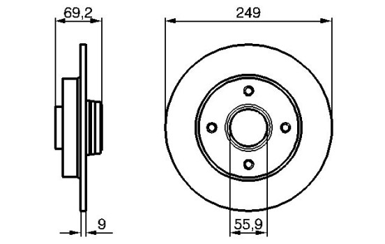 Brake Disc BD1133 Bosch, Image 5