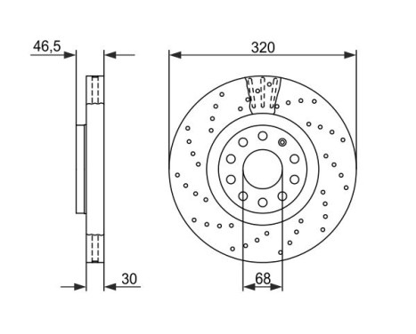 Brake Disc BD1136 Bosch, Image 3
