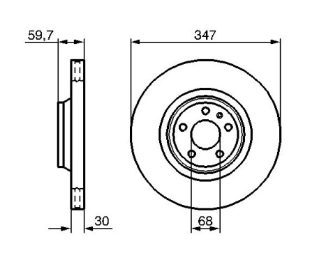 Brake Disc BD1138 Bosch, Image 5