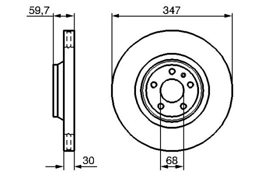 Brake Disc BD1138 Bosch, Image 5