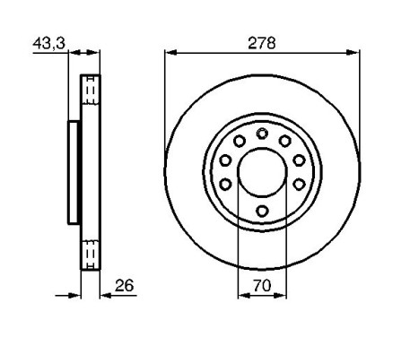 Brake Disc BD1140 Bosch, Image 5