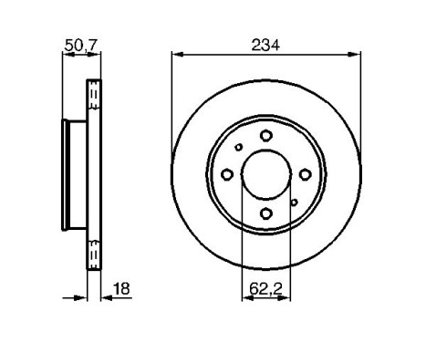 Brake Disc BD1142 Bosch, Image 5
