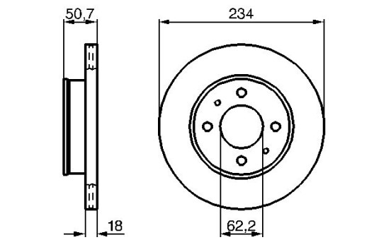 Brake Disc BD1142 Bosch, Image 5